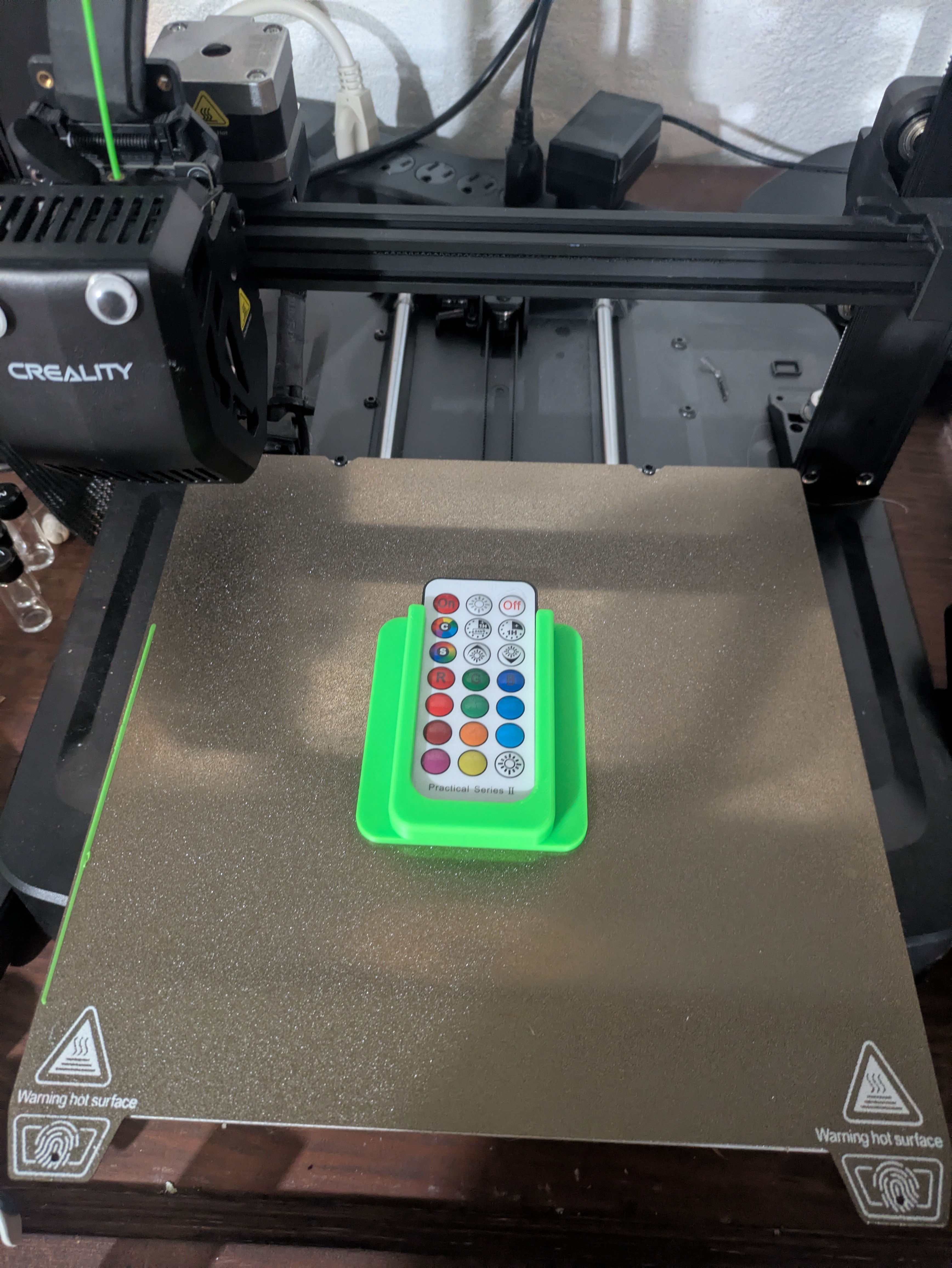 Modelled a remote holder