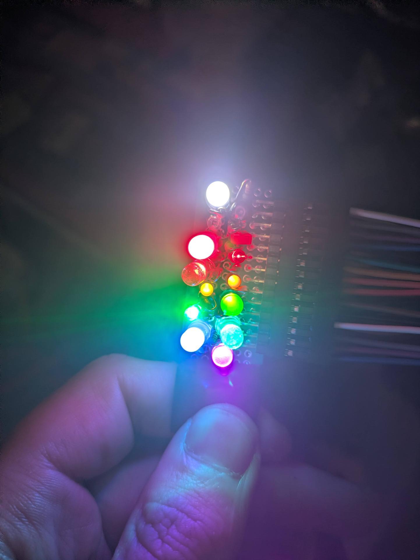 multispectral light: can turn on/off different wavelengths